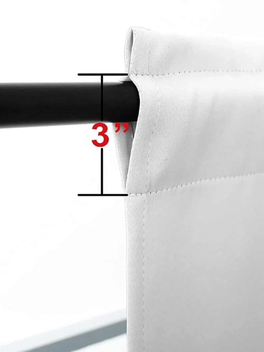 Classic White Café Curtains - set of 12 panels